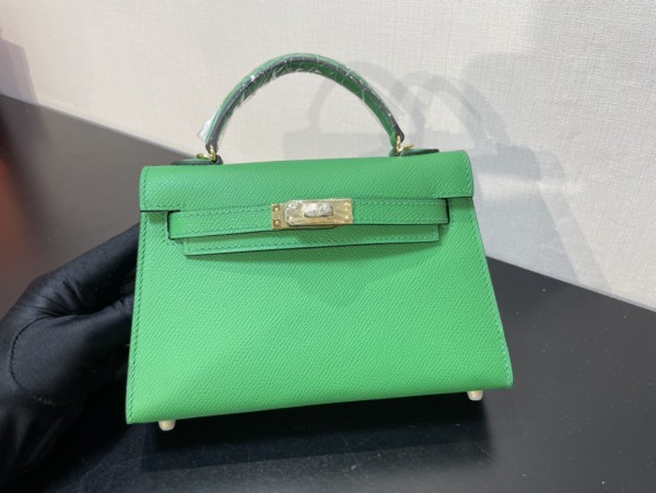 Hermes Mini Kelly Bag Green HE0036