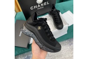Chanel Air Cushion Sneaker Black Gold CHN-001