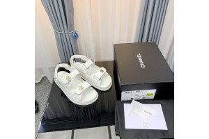 Chanel Women Sandals White CHN-012