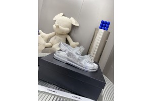 Chanel Women Sandals Silver CHN-032