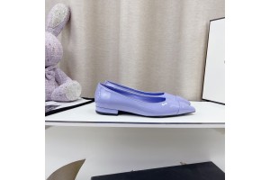 Chanel 2022 SS New Flats Purple CHN-111