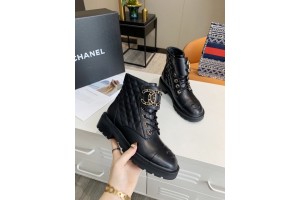 Chanel Women Martin Boots Black CHN-165