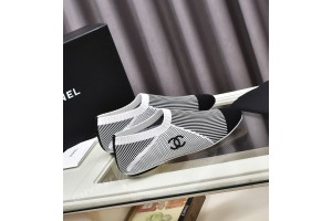 Chanel Deep Mouth Flats White CHN-199