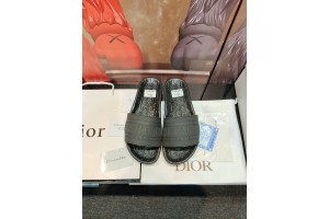 Dior Full Black Slippers